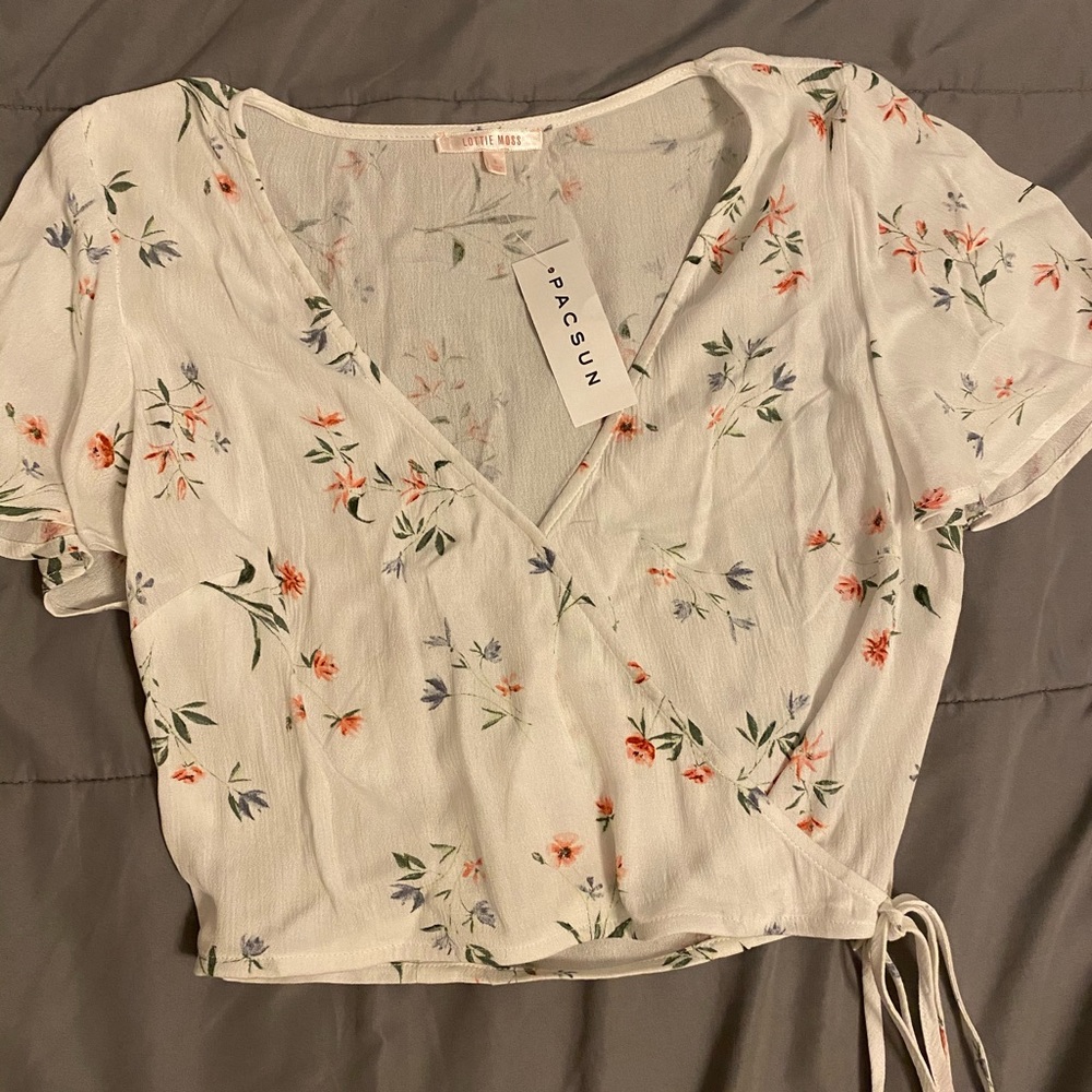 Pacsun floral crop top